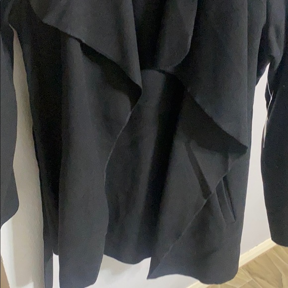 Brand new. Soft black layered jacket with tie back - Picture 2 of 4